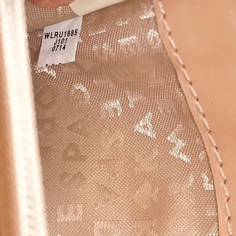 Kate Spade Berkshire Road Neda Long Zip Leather Wallet Black Gold Nude WLRU1885 - Picture 11 of 14